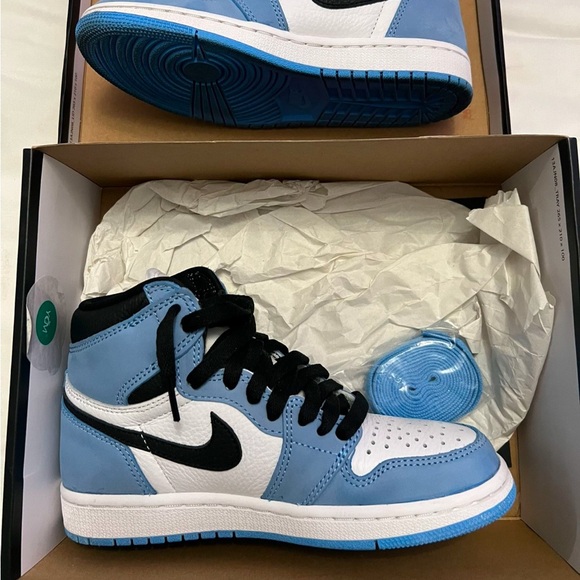 University Blue Air Jordan 1’s - Picture 2 of 2